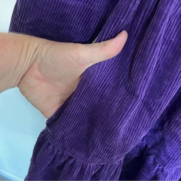 Teddy Fresh Corduroy Square Neck Tiered Mini Dress - Picture 7 of 13